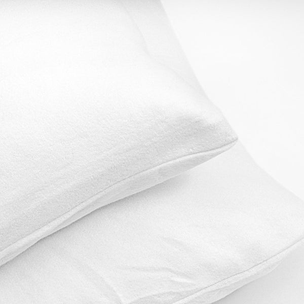 100% Cotton Waterproof Incontinence Pillowcase | White | 60cm x 70cm - The Bedding & Blankets Store