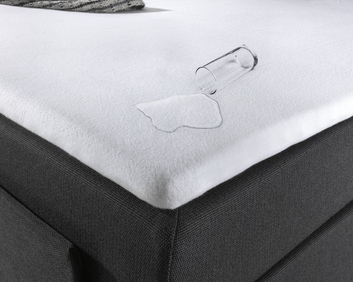 100% Cotton Waterproof Incontinence Topper Fitted Mattress Protector Sheet | White | Super King 200cm (W) x 220cm (L) x 10cm (D) - The Bedding & Blankets Store