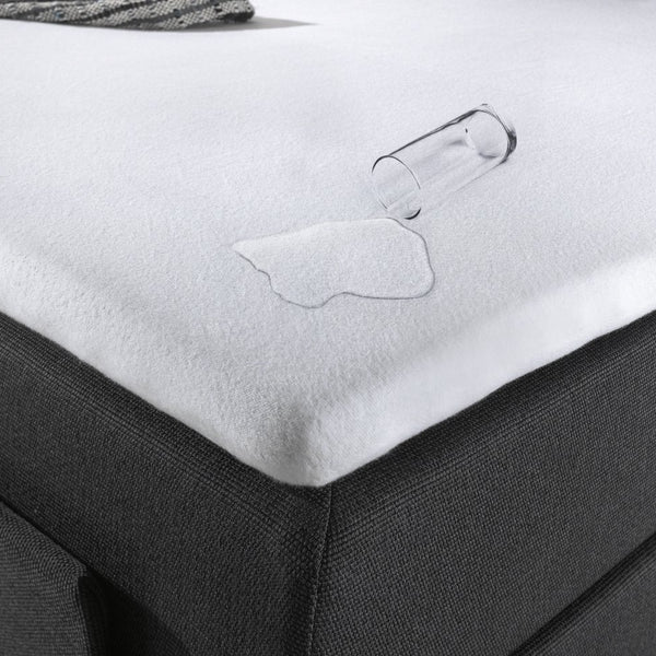 100% Cotton Waterproof Incontinence Topper Fitted Mattress Protector Sheet | White | Super King 200cm (W) x 220cm (L) x 10cm (D) - The Bedding & Blankets Store