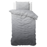 100% Flannel Cotton Duvet Cover Set Quinn | Anthracite | Single - 140cm (W) x 220cm (L) - The Bedding & Blankets Store