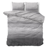 100% Flannel Cotton Duvet Cover Set Tamar | Grey | Double - 200cm (W) x 220cm (L) - The Bedding & Blankets Store