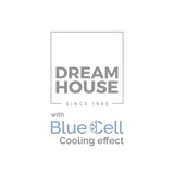 3D Blue Cell Tech Cooling Memory Foam Pillow | White/Blue | 50cm x 70cm - The Bedding & Blankets Store