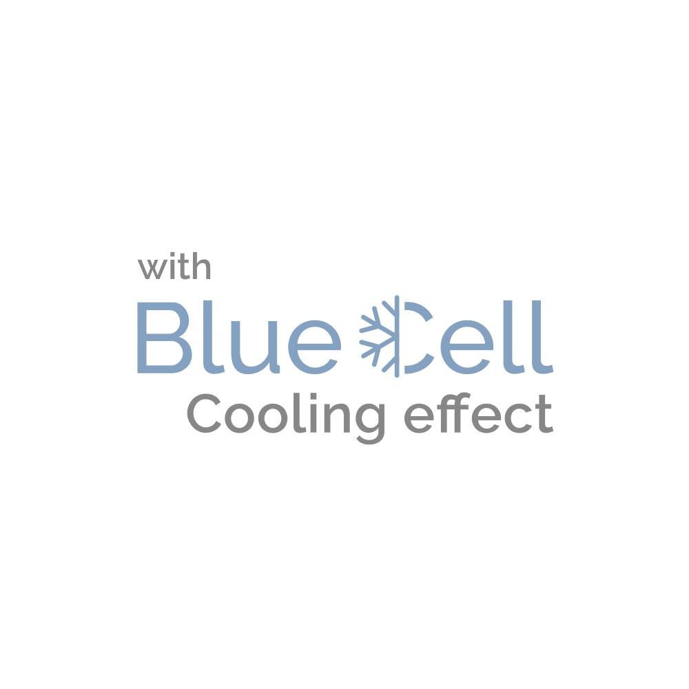3D Blue Cell Tech Cooling Memory Foam Pillow | White/Blue | 50cm x 70cm - The Bedding & Blankets Store