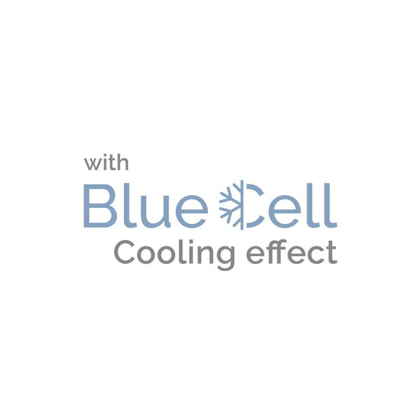 3D Blue Cell Tech Cooling Memory Foam Pillow | White/Blue | 50cm x 70cm - The Bedding & Blankets Store