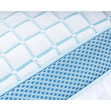 3D Blue Cell Tech Cooling Memory Foam Pillow | White/Blue | 50cm x 70cm - The Bedding & Blankets Store