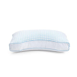 3D Blue Cell Tech Cooling Microgel Neck Support Pillow | White/Blue | 45cm x 65cm - The Bedding & Blankets Store