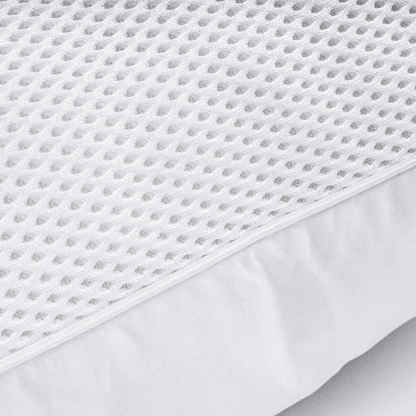 4D Ventilation Cooling Microgel Pillow | White | 50cm x 70cm - The Bedding & Blankets Store