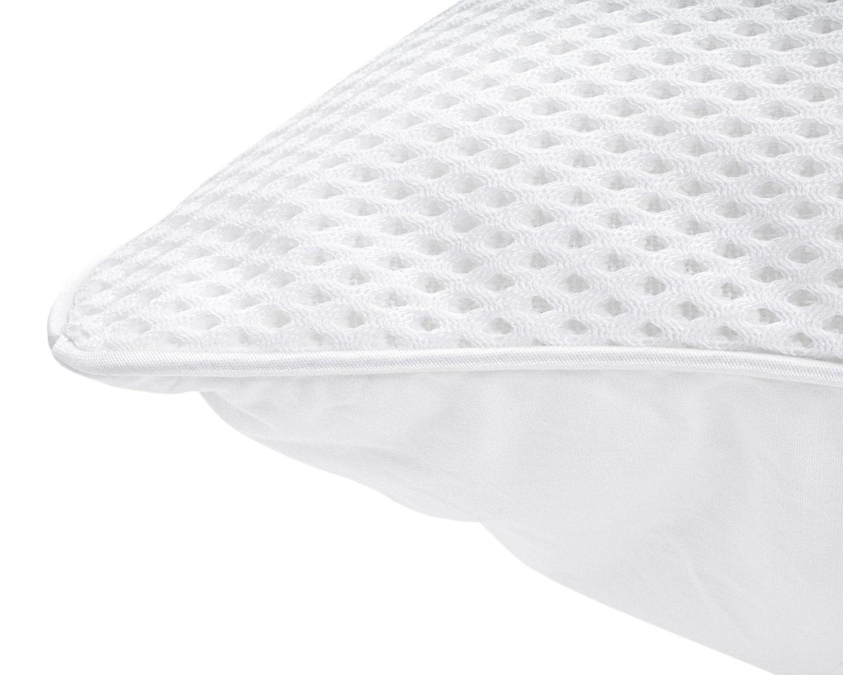 4D Ventilation Cooling Microgel Pillow | White | 50cm x 70cm - The Bedding & Blankets Store