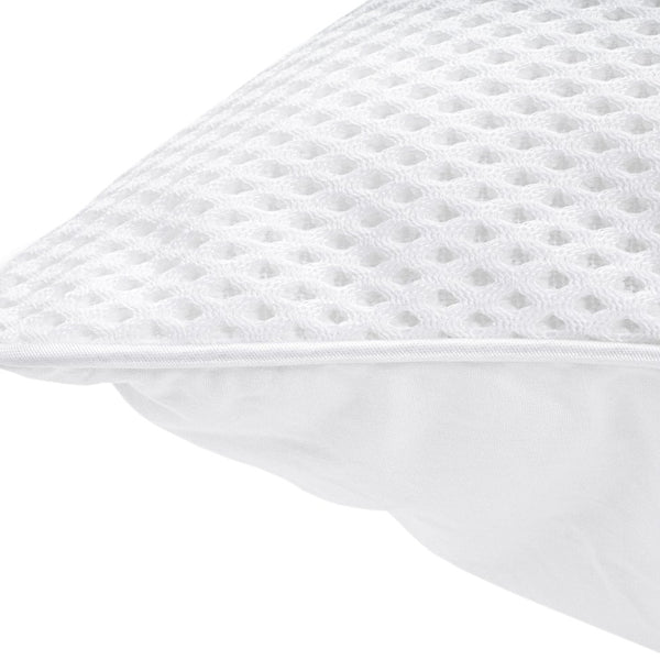 4D Ventilation Cooling Microgel Pillow | White | 50cm x 70cm - The Bedding & Blankets Store