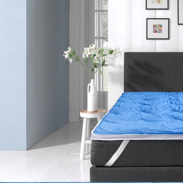 Blue Cell Cooling Mattress Topper | White | Single 80cm (W) x 200cm (L) - The Bedding & Blankets Store