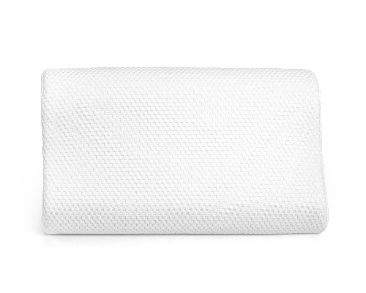 Contour Memory Foam Support Pillow | White | 60cm x 35cm x 11cm - The Bedding & Blankets Store