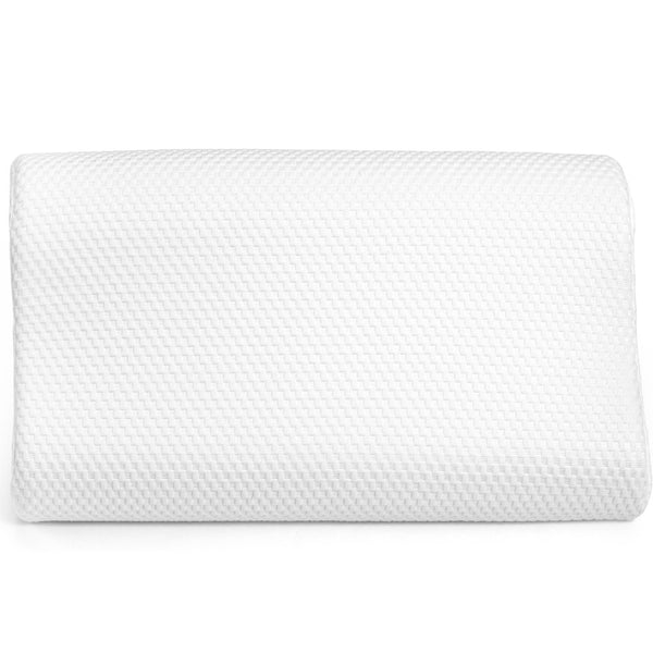 Contour Memory Foam Support Pillow | White | 60cm x 35cm x 11cm - The Bedding & Blankets Store