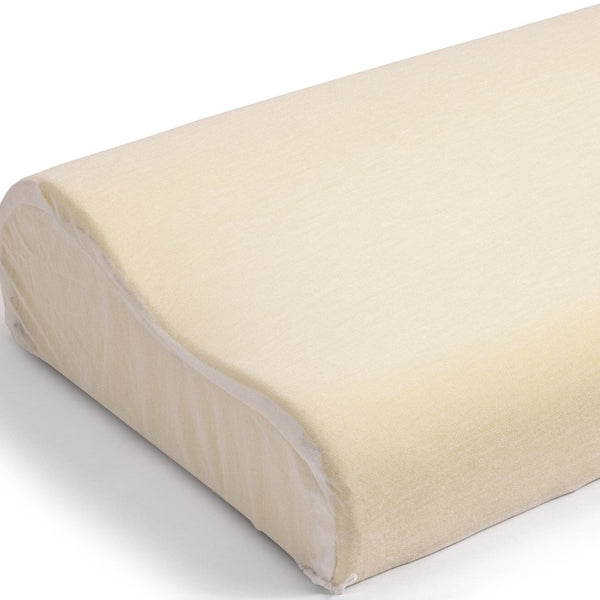 Contour Memory Foam Support Pillow | White | 60cm x 35cm x 11cm - The Bedding & Blankets Store