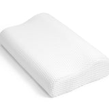 Contour Memory Foam Support Pillow | White | 60cm x 35cm x 11cm - The Bedding & Blankets Store