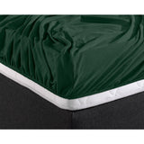 Double Jersey 220 GSM Soft Cotton Fitted Sheet | Botancal Green | Single 80/100 x 220cm (L) x 40cm (D) - The Bedding & Blankets Store