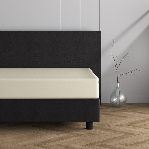 Double Jersey 220 GSM Soft Cotton Fitted Sheet | Cream | Single 80/100 x 220cm (L) x 40cm (D) - The Bedding & Blankets Store