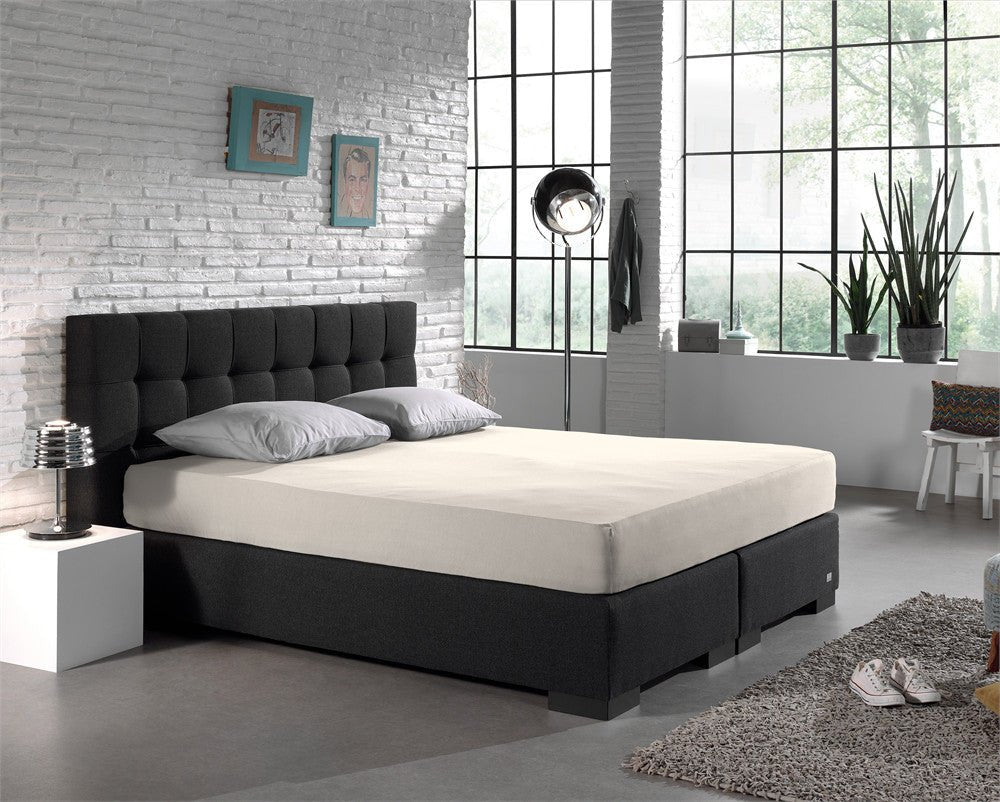 Double Jersey 220 GSM Soft Cotton Fitted Sheet | Cream | Single 80/100 x 220cm (L) x 40cm (D) - The Bedding & Blankets Store