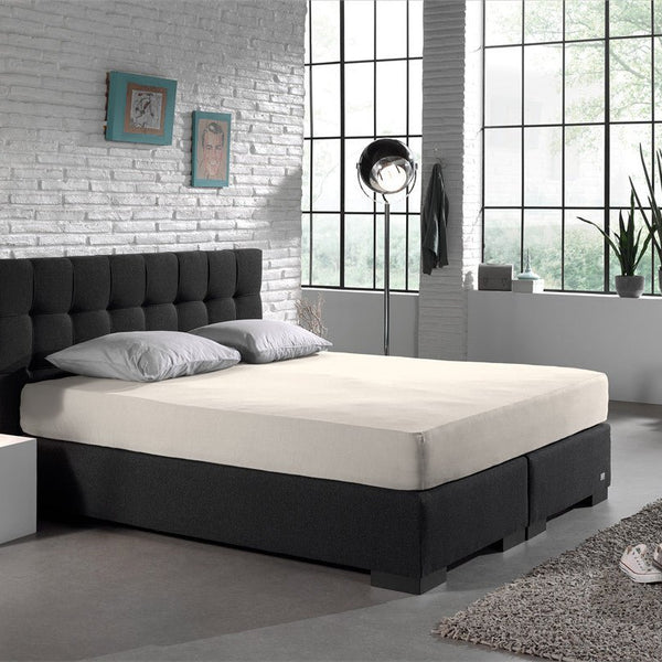Double Jersey 220 GSM Soft Cotton Fitted Sheet | Cream | Single 80/100 x 220cm (L) x 40cm (D) - The Bedding & Blankets Store