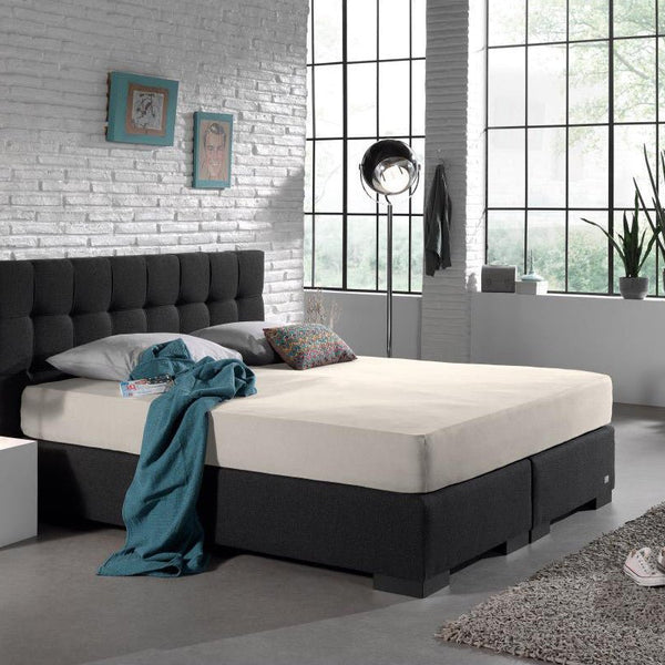 Double Jersey 220 GSM Soft Cotton Fitted Sheet | Cream | Single 80/100 x 220cm (L) x 40cm (D) - The Bedding & Blankets Store