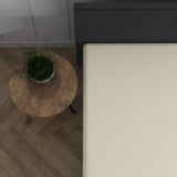 Double Jersey 220 GSM Soft Cotton Fitted Sheet | Cream | Single 80/100 x 220cm (L) x 40cm (D) - The Bedding & Blankets Store