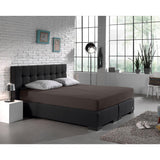 Double Jersey 220 GSM Soft Cotton Fitted Sheet | Deep Taupe | Single 80/100 x 220cm (L) x 30cm (D) - The Bedding & Blankets Store