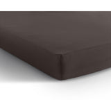 Double Jersey 220 GSM Soft Cotton Fitted Sheet | Deep Taupe | Single 80/100 x 220cm (L) x 30cm (D) - The Bedding & Blankets Store