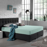 Double Jersey 220 GSM Soft Cotton Fitted Sheet | Pastel Blue | Single 80/100 x 220cm (L) x 30cm (D) - The Bedding & Blankets Store