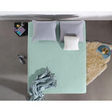 Double Jersey 220 GSM Soft Cotton Fitted Sheet | Pastel Blue | Single 80/100 x 220cm (L) x 30cm (D) - The Bedding & Blankets Store