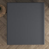 Double Jersey 220 GSM Soft Cotton Matress Topper Fitted Sheet | Anthracite Grey | Single / Large Single (EU) 80/90 x 200/220cm (L) x 40cm (D) - The Bedding & Blankets Store