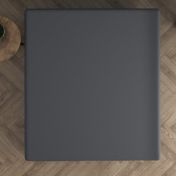 Double Jersey 220 GSM Soft Cotton Matress Topper Fitted Sheet | Anthracite Grey | Single / Large Single (EU) 80/90 x 200/220cm (L) x 40cm (D) - The Bedding & Blankets Store