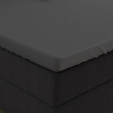 Double Jersey 220 GSM Soft Cotton Matress Topper Fitted Sheet | Anthracite Grey | Single / Large Single (EU) 80/90 x 200/220cm (L) x 40cm (D) - The Bedding & Blankets Store