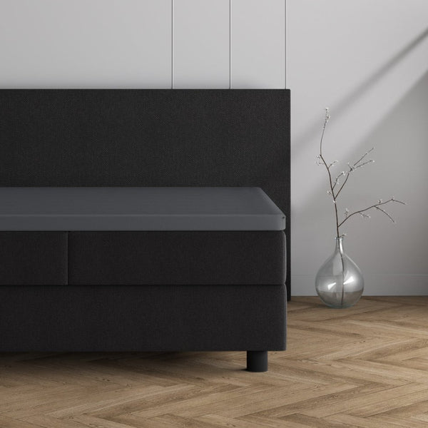 Double Jersey 220 GSM Soft Cotton Matress Topper Fitted Sheet | Anthracite Grey | Single / Large Single (EU) 80/90 x 200/220cm (L) x 40cm (D) - The Bedding & Blankets Store