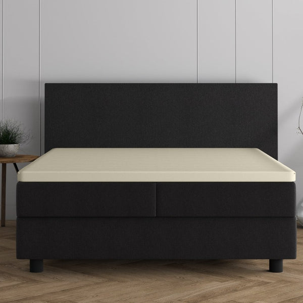 Double Jersey 220 GSM Soft Cotton Matress Topper Fitted Sheet | Cream | Single / Large Single (EU) 80/90 x 200/220cm (L) x 25cm (D) - The Bedding & Blankets Store