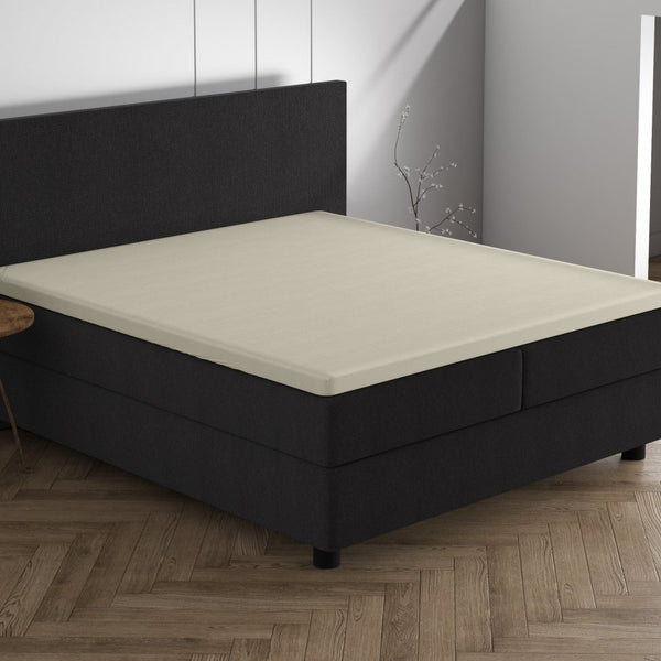 Double Jersey 220 GSM Soft Cotton Matress Topper Fitted Sheet | Cream | Single / Large Single (EU) 80/90 x 200/220cm (L) x 25cm (D) - The Bedding & Blankets Store