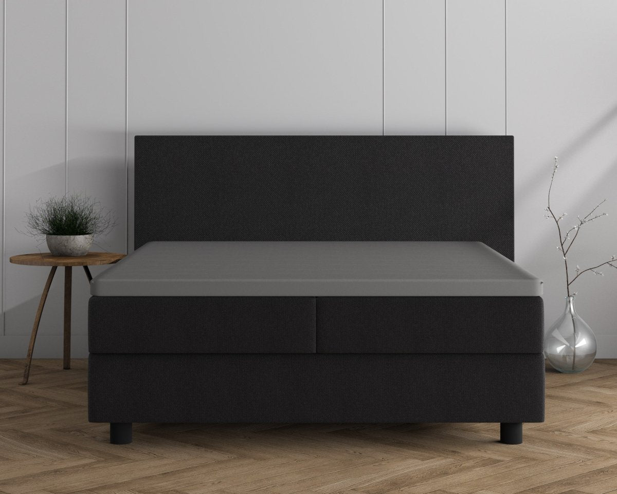 Double Jersey 220 GSM Soft Cotton Matress Topper Fitted Sheet | Grey | Single / Large Single (EU) 80/90 x 200/220cm (L) x 15cm (D) - The Bedding & Blankets Store
