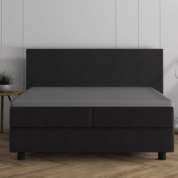 Double Jersey 220 GSM Soft Cotton Matress Topper Fitted Sheet | Grey | Single / Large Single (EU) 80/90 x 200/220cm (L) x 15cm (D) - The Bedding & Blankets Store