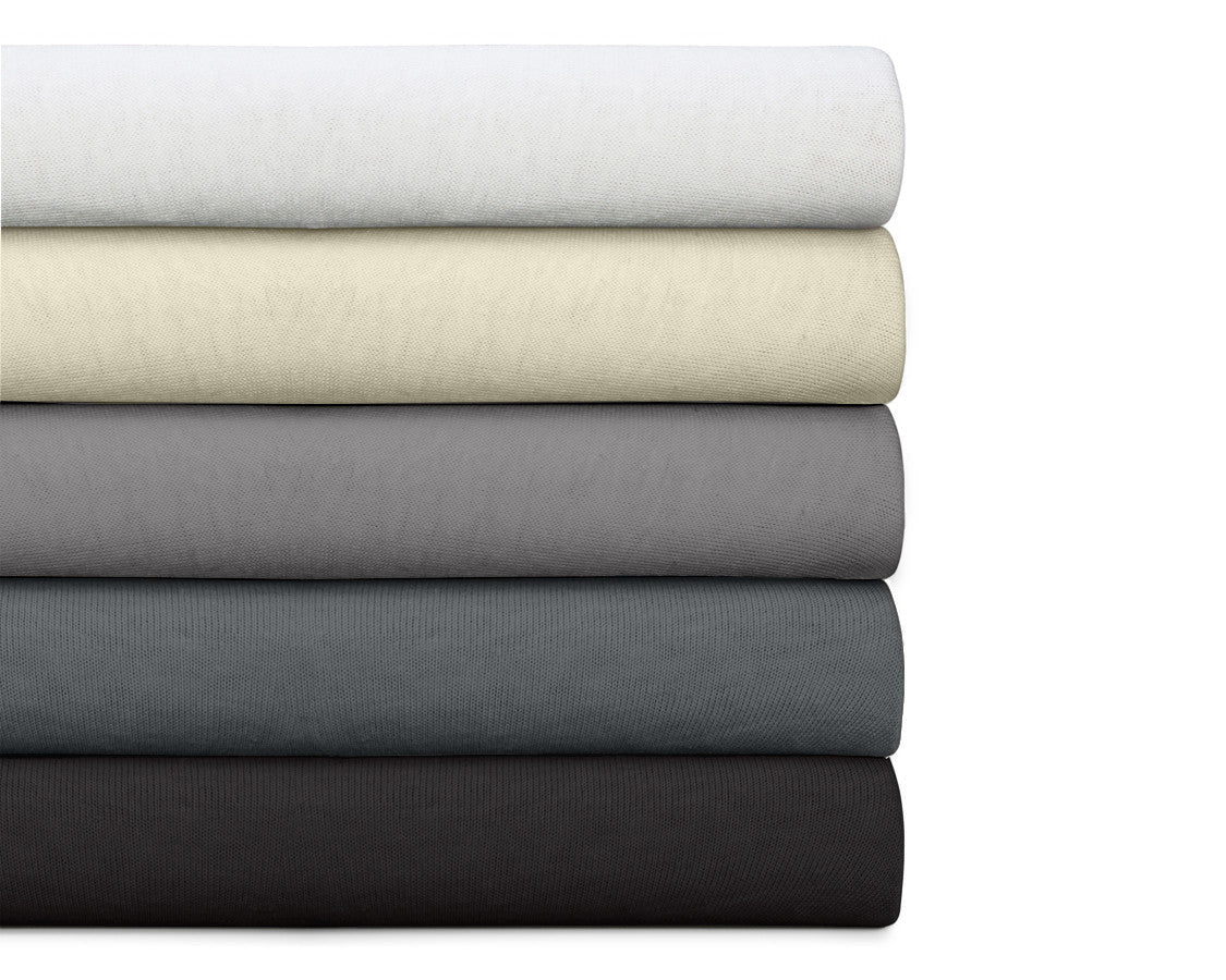 Double Jersey 220 GSM Soft Cotton Split - Topper Fitted Sheet | Anthracite Grey | Queen 160 x 200/220cm (L) x 40cm (D) - The Bedding & Blankets Store