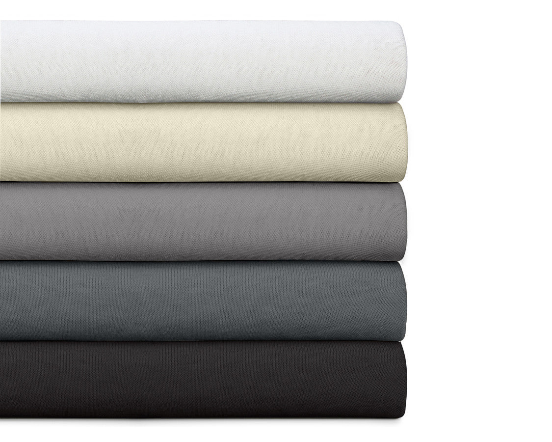 Double Jersey 220 GSM Soft Cotton Split - Topper Fitted Sheet | Cream | Queen 160 x 200/220cm (L) x 40cm (D) - The Bedding & Blankets Store