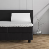 Double Jersey 220 GSM Soft Cotton Split - Topper Fitted Sheet | White | Queen 160 x 200/220cm (L) x cm (D) - The Bedding & Blankets Store