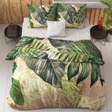 Duvet Cover Set Malva | Green | King Long - 240cm (W) x 220cm (L) - The Bedding & Blankets Store