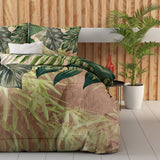 Duvet Cover Set Malva | Green | King Long - 240cm (W) x 220cm (L) - The Bedding & Blankets Store