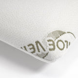Ergonomic Orthopedic Aloe Vera Memory Foam Pillow | White | 70cm x 40cm x 12cm - The Bedding & Blankets Store
