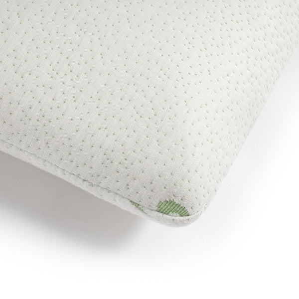 Ergonomic Orthopedic Bamboo Memory Foam Pillow | White | 70cm x 40cm x 12cm - The Bedding & Blankets Store
