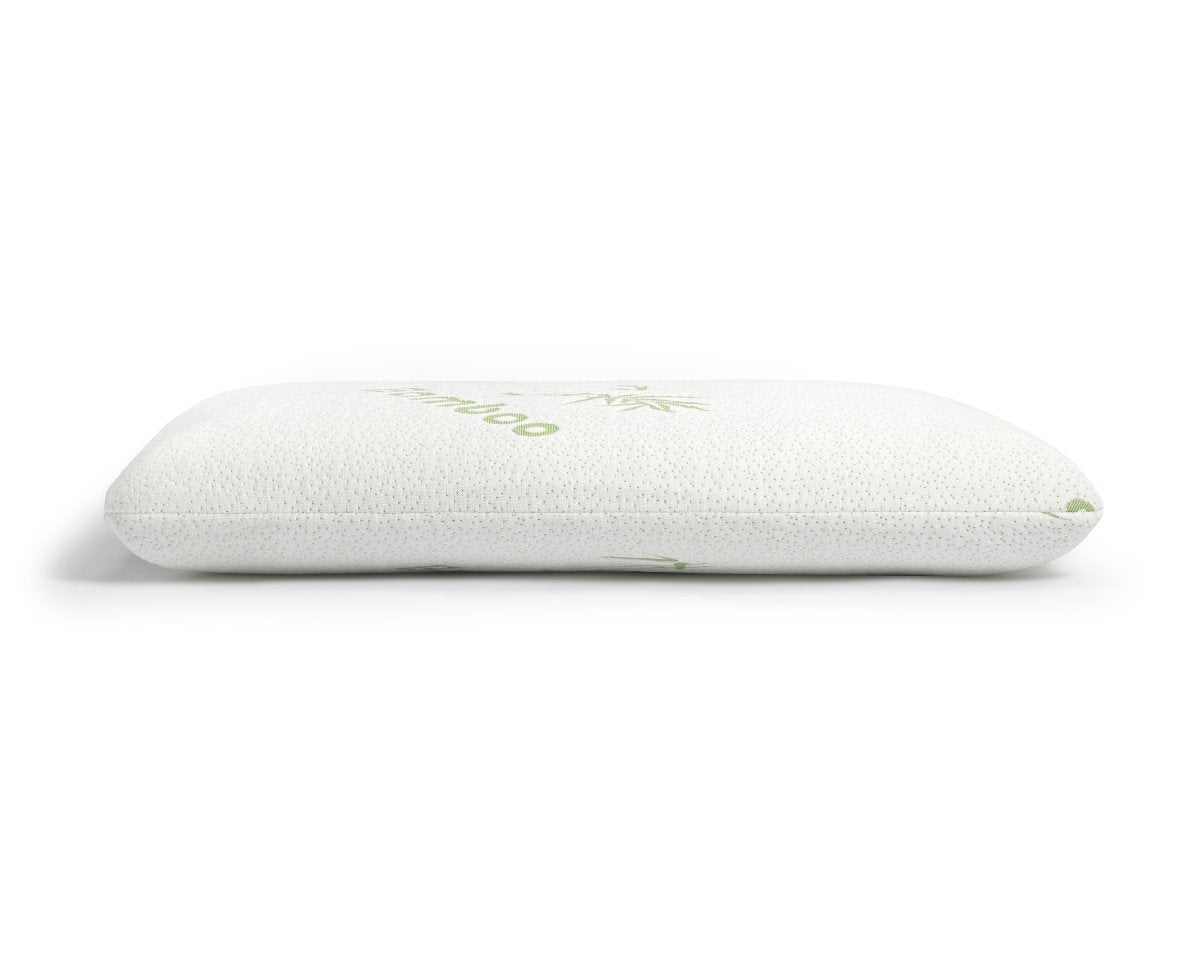 Ergonomic Orthopedic Bamboo Memory Foam Pillow | White | 70cm x 40cm x 12cm - The Bedding & Blankets Store