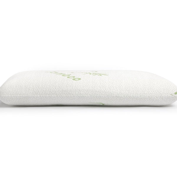 Ergonomic Orthopedic Bamboo Memory Foam Pillow | White | 70cm x 40cm x 12cm - The Bedding & Blankets Store