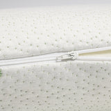 Ergonomic Orthopedic Bamboo Memory Foam Pillow | White | 70cm x 40cm x 12cm - The Bedding & Blankets Store