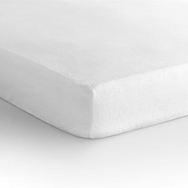 Fitted Mattress Protector Sheet | White | Super King 190/200cm (W) x 220/230cm (L) x 30cm (D) - The Bedding & Blankets Store