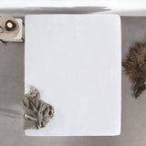 Fitted Mattress Protector Sheet | White | Super King 190/200cm (W) x 220/230cm (L) x 30cm (D) - The Bedding & Blankets Store