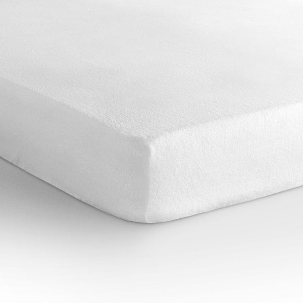 Fitted Mattress Protector Sheet | White | Super King 190/200cm (W) x 220/230cm (L) x 30cm (D) - The Bedding & Blankets Store