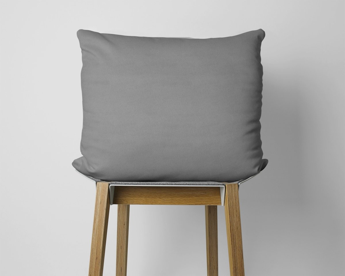 Flannel Cotton 2 in 1 Pillowcase | Anthracite | 60cm x 70cm - The Bedding & Blankets Store